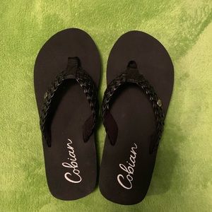 Cobian Black Flip Flops